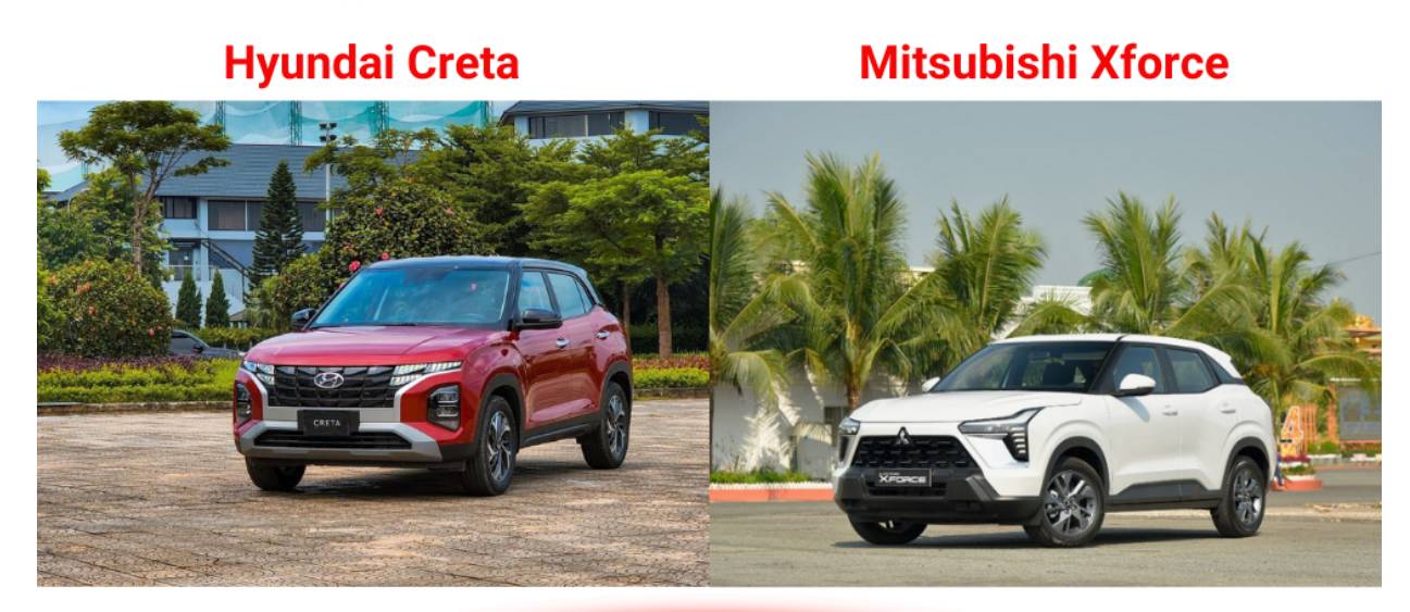 So sánh Mitsubishi Xforce và Hyundai Creta:  Mua xe gia đình 5 chỗ nên chọn loại xe nào